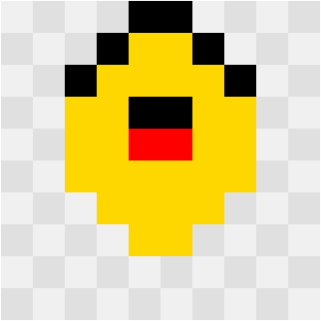 Pichu Pokémon perler bead pattern 10×10