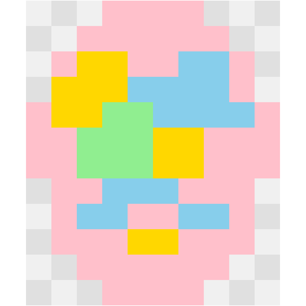 Easter Egg Seasonal perler bead pattern 8×12