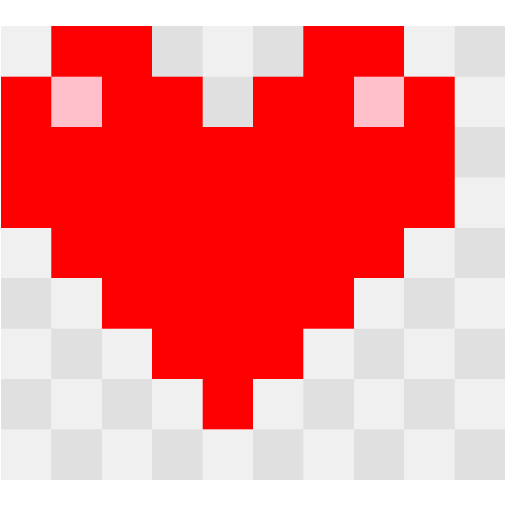 Heart Seasonal perler bead pattern 10×9