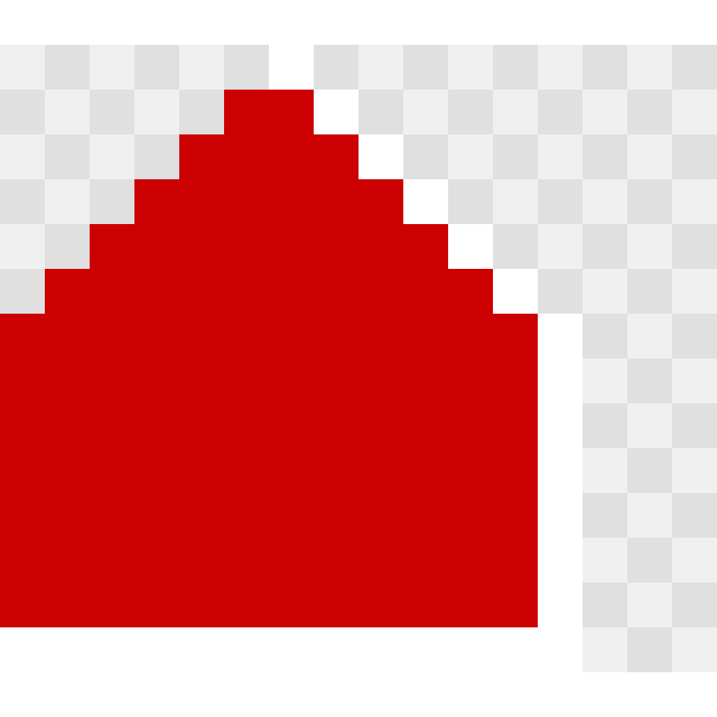 Santa Hat Seasonal perler bead pattern 14×14