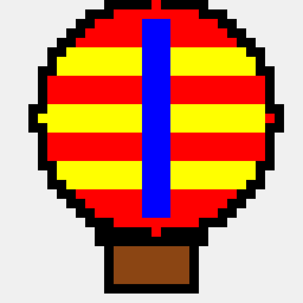 Globo Aerostático — patrón de cuentas de Estacional (32×32)