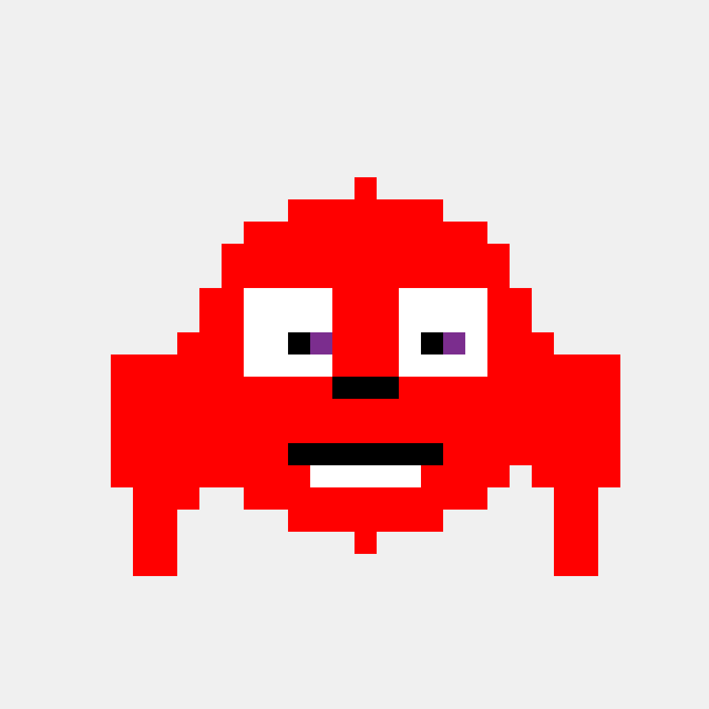 Knuckles 頭 —— 音速小子 拼豆圖紙(32×32)
