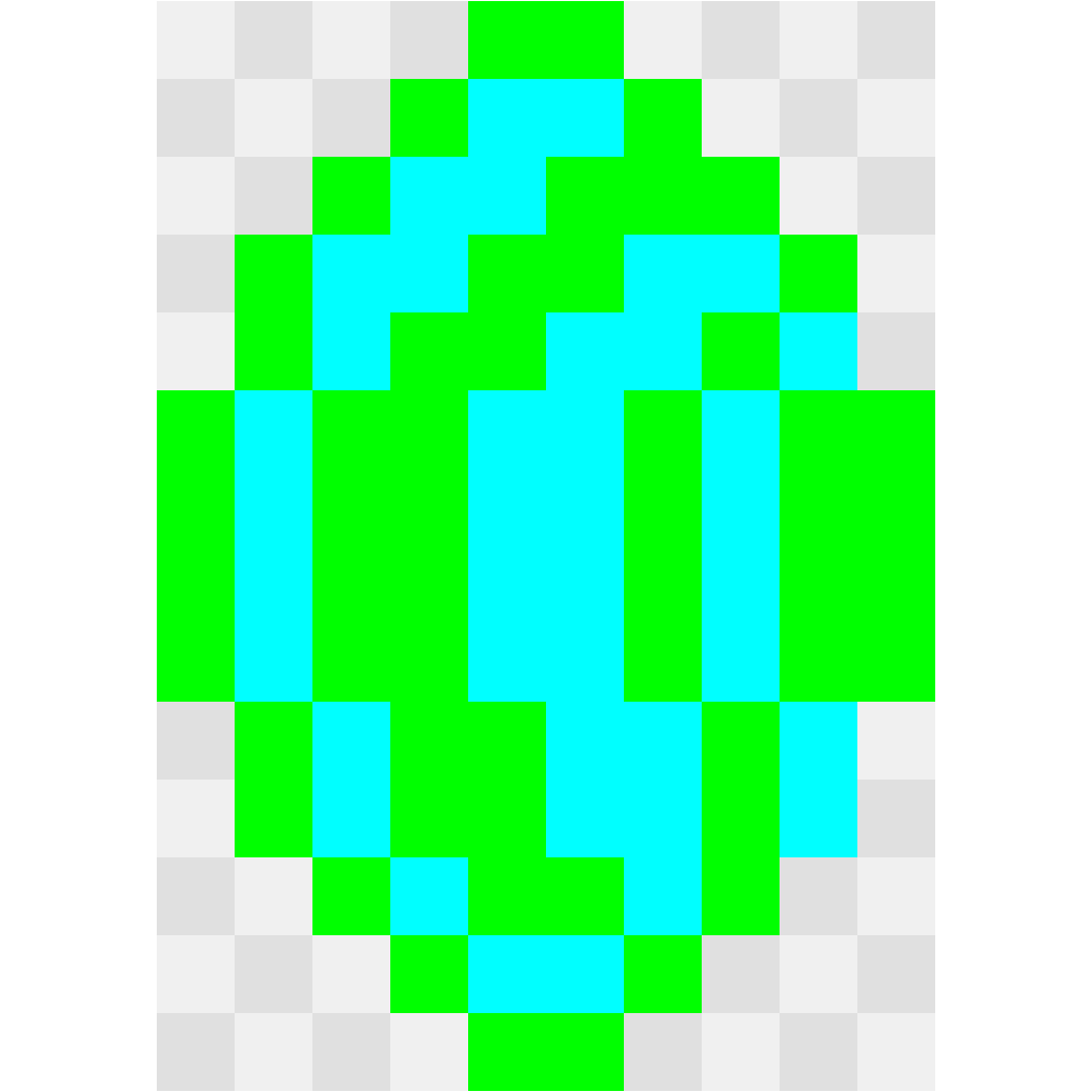 混沌翡翠 Sonic 拼豆图纸 10×14