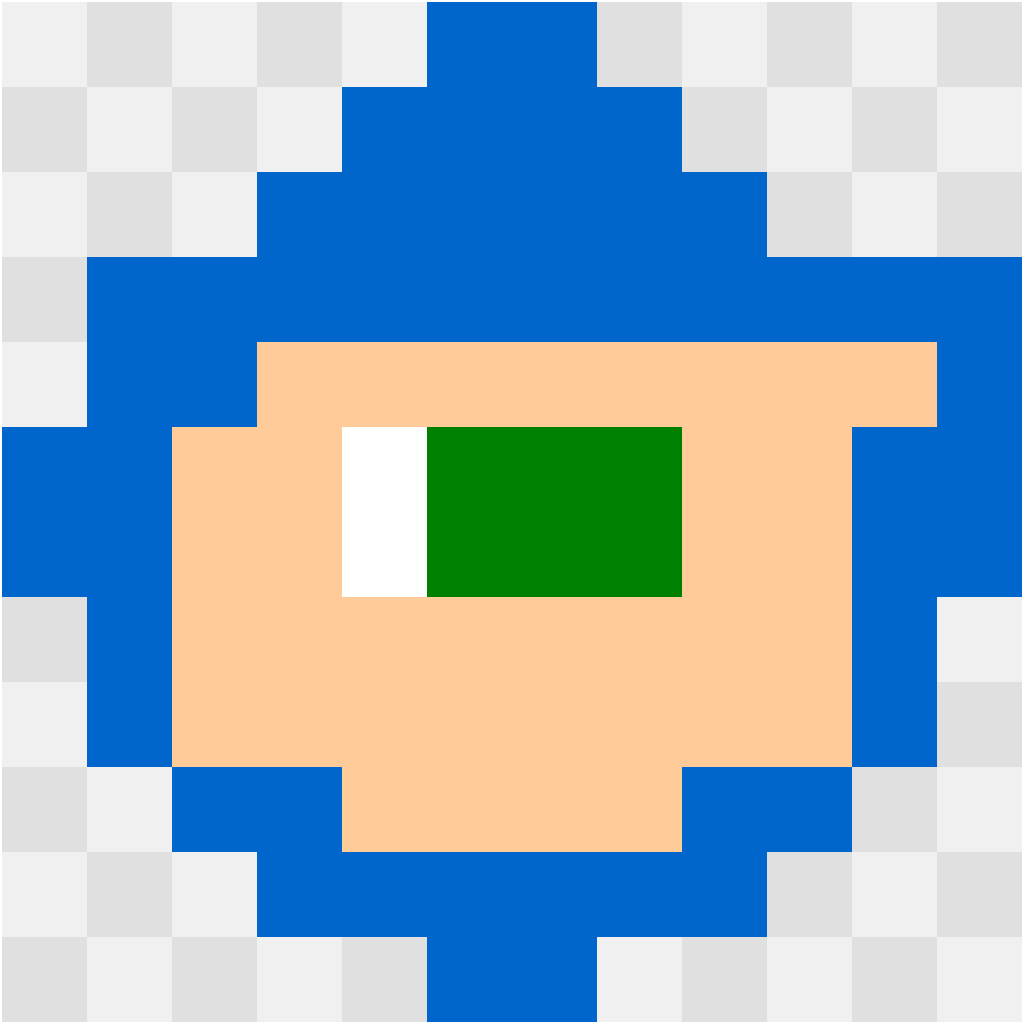 Sonic Face Sonic perler bead pattern 12×12