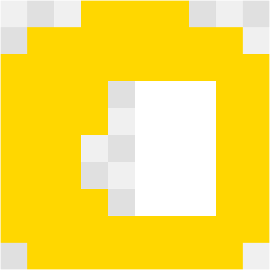 Sonic Ring Sonic perler bead pattern 10×10