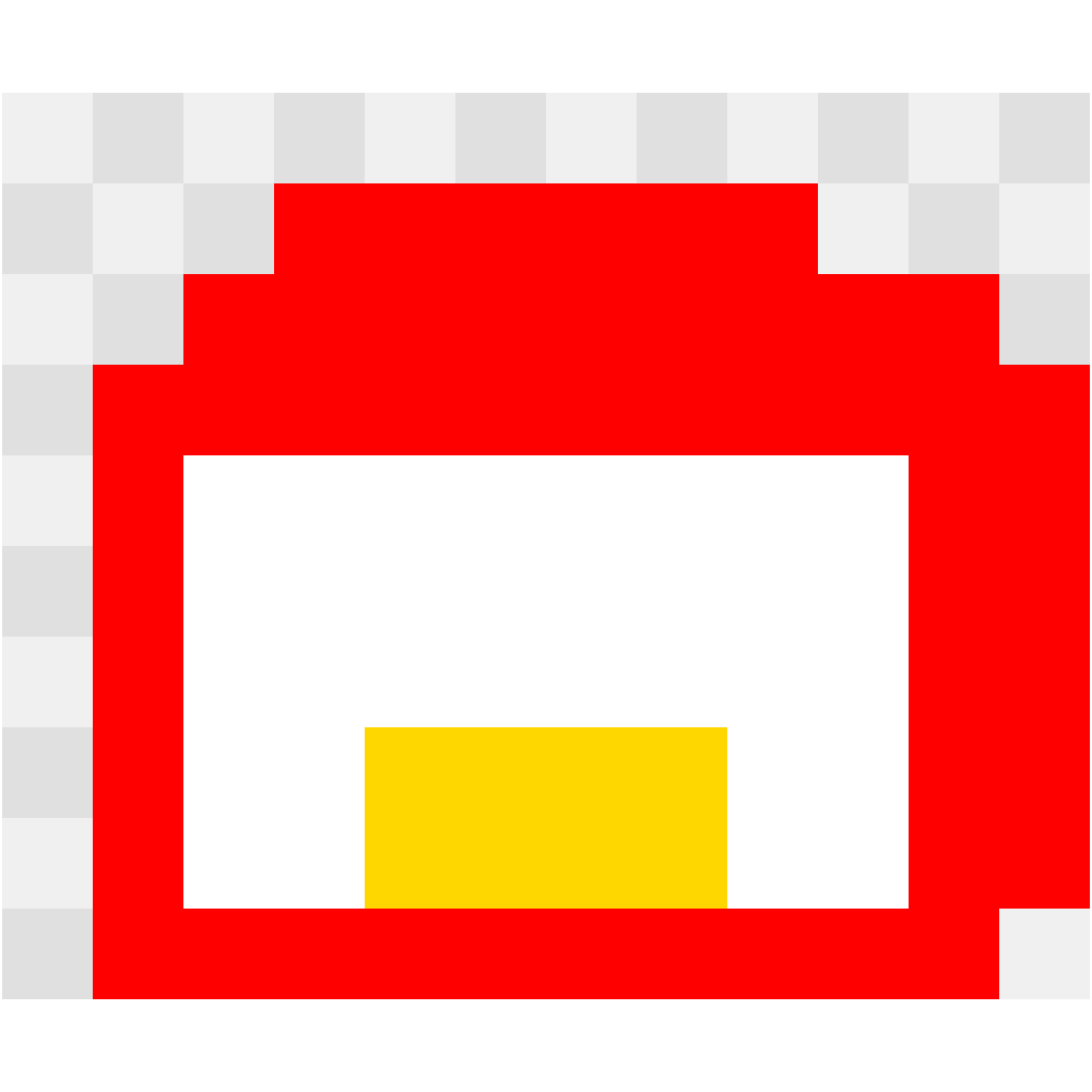 Sonic's Red Shoe Sonic perler bead pattern 12×10