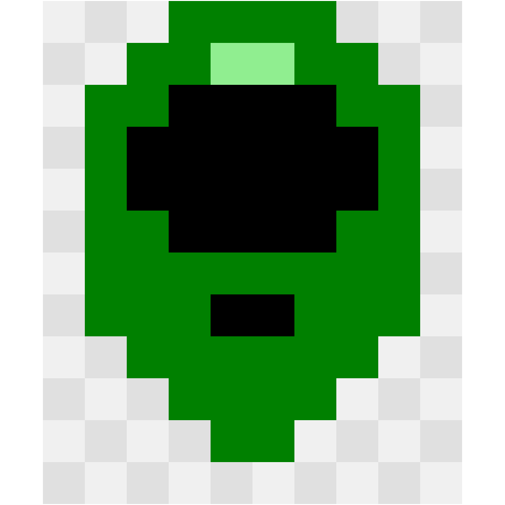 Alien Space & Universe perler bead pattern 10×12