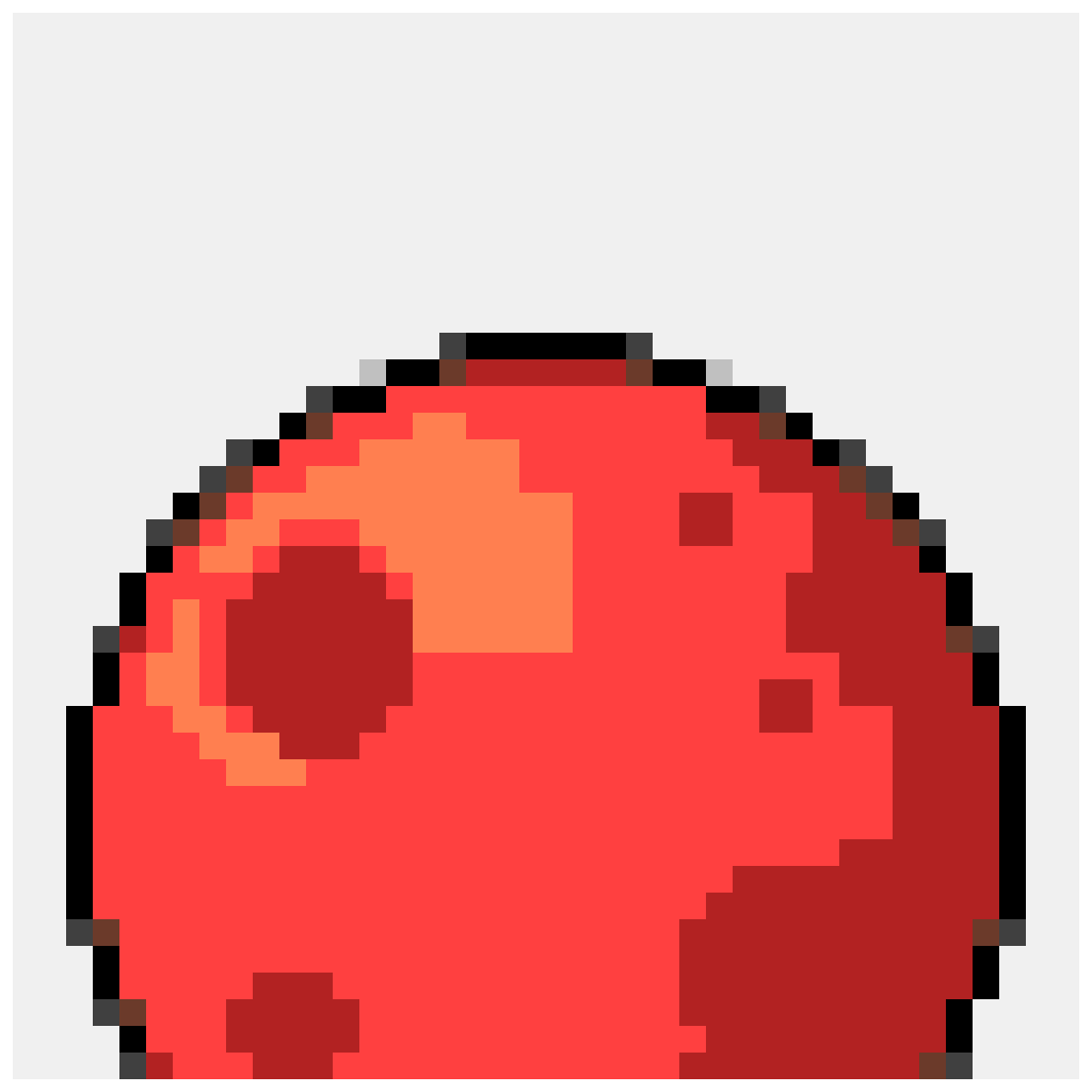Mars — Space & Universe perler bead pattern (40×40)