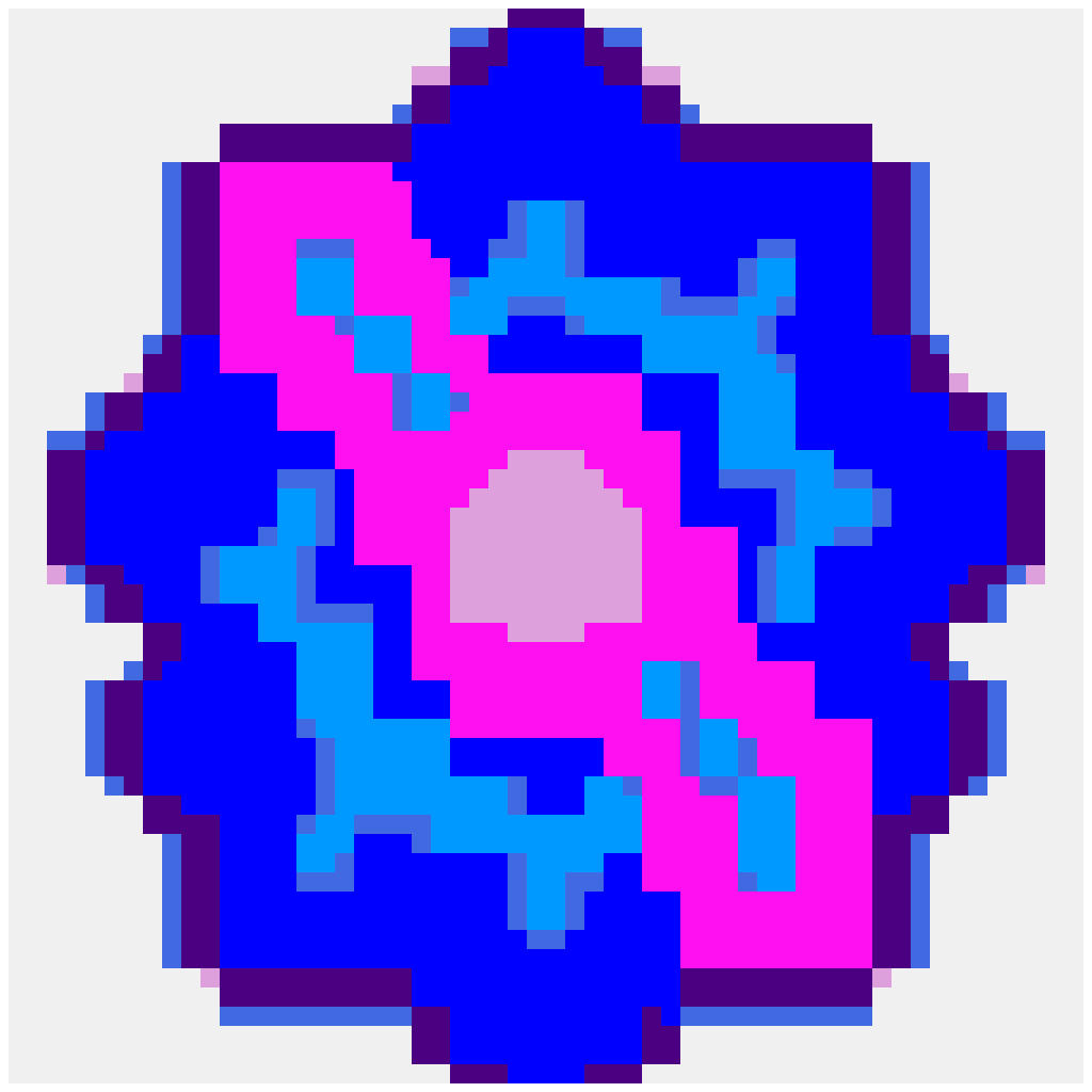 Nebula — Space & Universe perler bead pattern (56×56)
