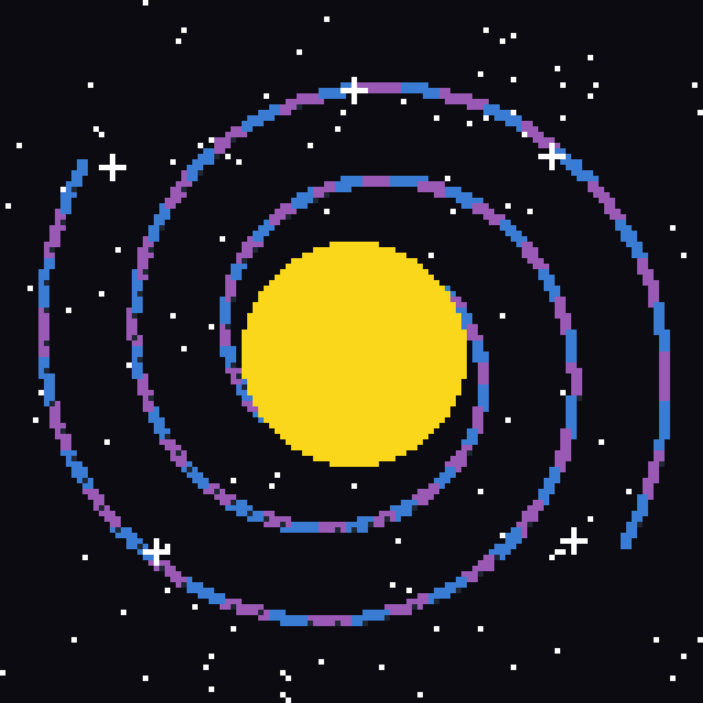 Swirling Spiral Galaxy — Space & Universe perler bead pattern (128×128)