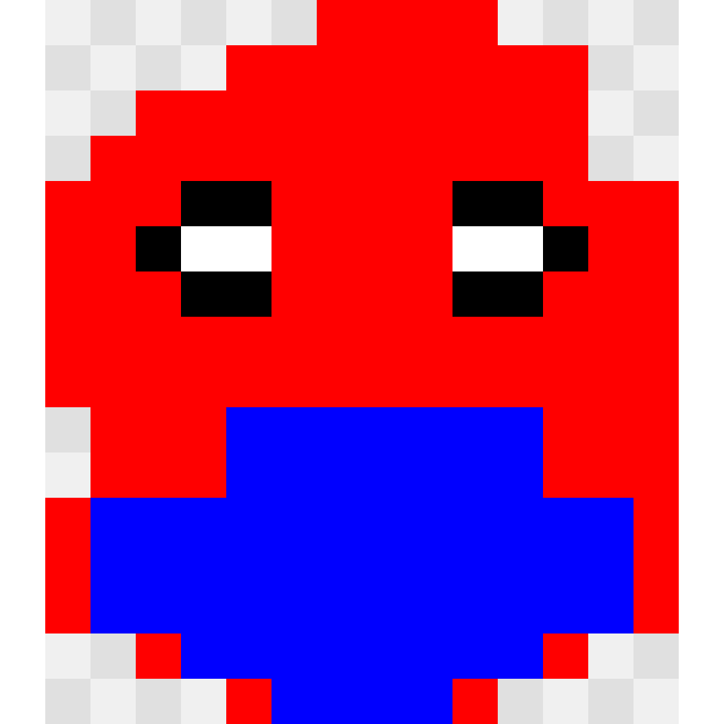 Spider-Man Full Body Spider-Man perler bead pattern 14×16