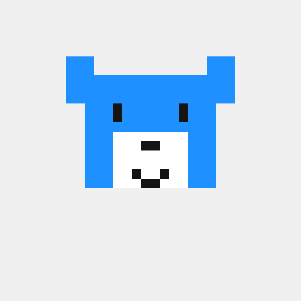 Bluey — patrón de cuentas de Bluey (32×32)